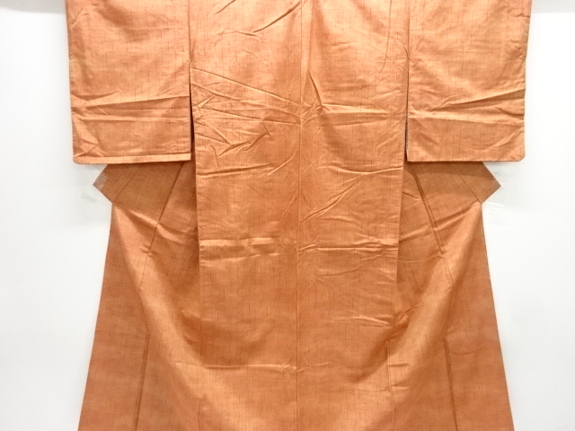 JAPANESE KIMONO / TSUMUGI / WOVEN STRIPES 